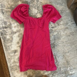 A NEW DAY LINEN BLEND MINI DRESS